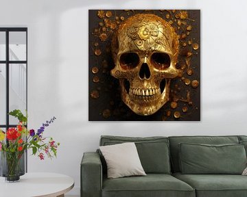 Gouden schedel van ARTemberaubend