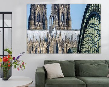 Cologne Cathedral and Hohenzollern Bridge by Walter G. Allgöwer