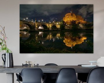Rome - Castel Sant'Angelo de nuit sur t.ART