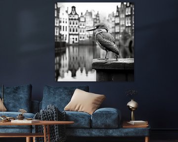 Kingfisher in Amsterdam by PixelMint.