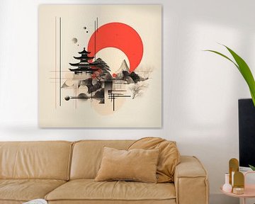 Japandi abstract