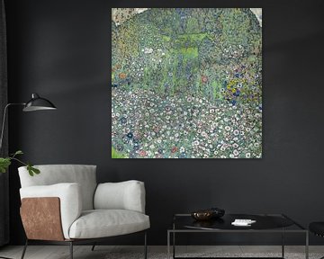Tuinlandschap met heuveltop, Gustav Klimt