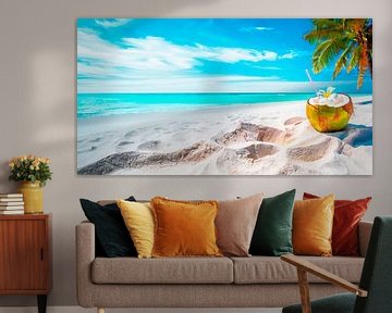 Beach with coconut by Mustafa Kurnaz