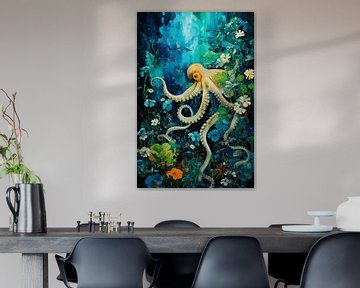 Onderwater octopus van Uncoloredx12