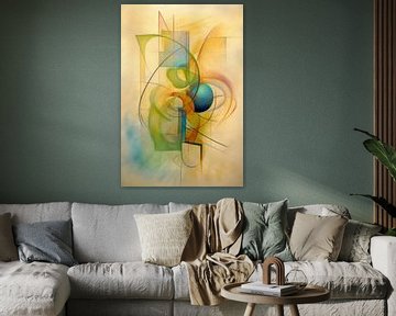 Abstract, pastel, shapes and lines by Joriali Abstract