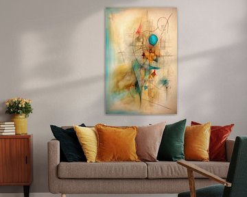 Abstract, pastel, shapes and lines by Joriali Abstract