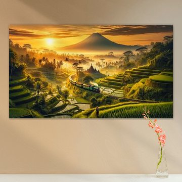 Javanese Dawn - Train Through Paradise by Jeroen Kleiberg