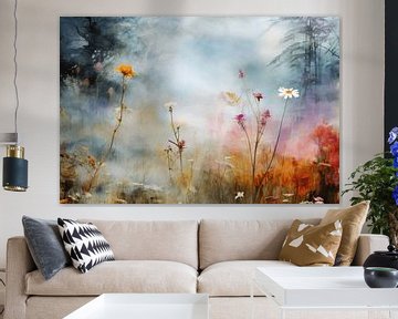 Landschaft mit Blumen "Altweibersommer" von Studio Allee