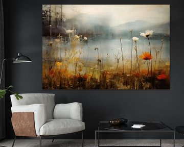 Landschaft mit Blumen "Altweibersommer" von Studio Allee