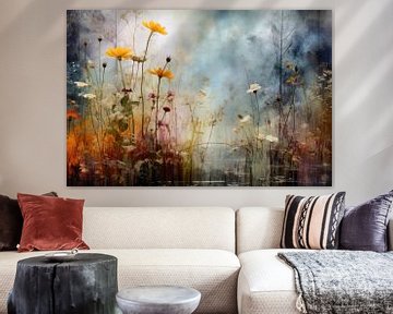 Landschap met bloemen  van Studio Allee