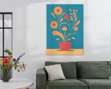 Retro minimalistische bloemen van Gypsy Galleria