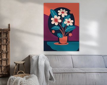 Retro minimalistische bloemen van Gypsy Galleria