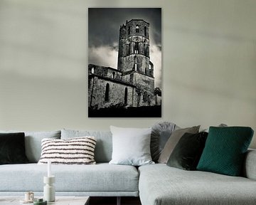 Le mystère de l'abbaye de la Sauve-Majeure Noir et Blanc sur Jos Voormolen