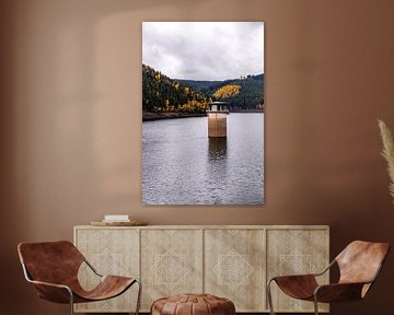 Herfstwandeling rond de Ohratal dam bij Luisenthal - Thüringer Woud van Oliver Hlavaty