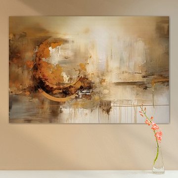 Clay Balance – Abstract Harmony in Earth Tones