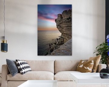 Huizen van Bonifacio hoog op de kliffen van gaps photography