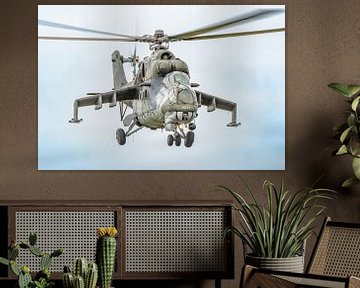 Czech Mil Mi-24V Hind E combat helicopter. by Jaap van den Berg