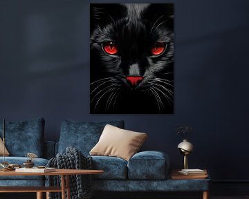 Schwarze Katze von Jacky