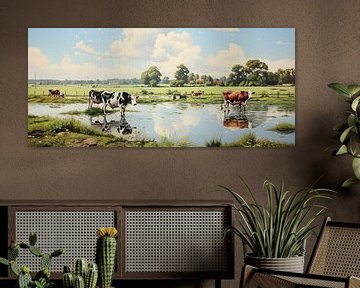 Cow Design 74915 by ARTEO Paintings