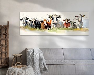 Big Cows 80937 by ARTEO Paintings