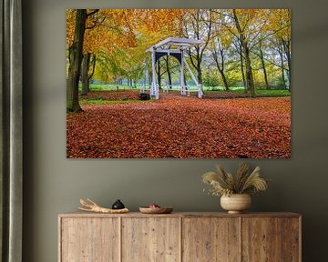 Herbst auf dem Landgut Ennemaborg in Midwolda von Henk Meijer Photography