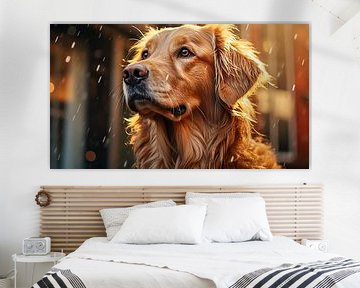 A portrait of the Golden Retriever (Dog) by Animaflora PicsStock