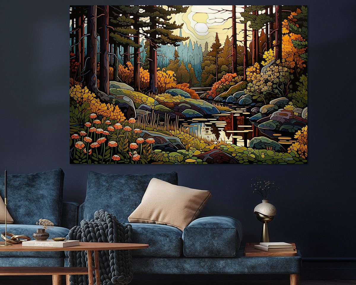 Example of the artwork in a room