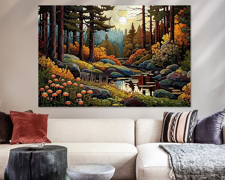 Example of the artwork in a room
