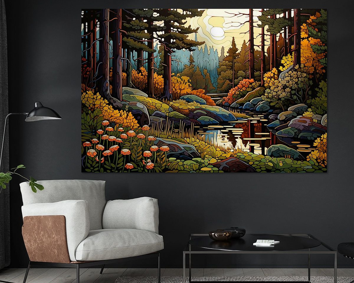 Example of the artwork in a room
