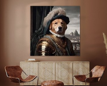 Historische Figur Hundekopf von FoXo Art