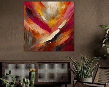 Goldene Eleganz in Pink Impressions von Moonheart Artworks