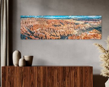 Panorama impressionnant amphithéâtre de Bryce Canyon, Utah sur Rietje Bulthuis