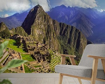 panoramic view of Machu Picchu, Peru by Rietje Bulthuis