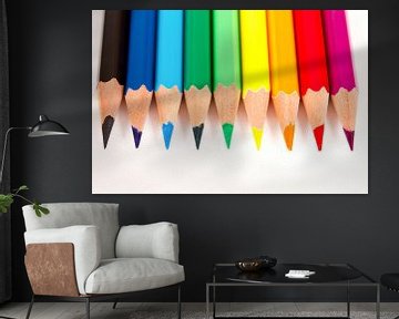 Regenboog van potloden