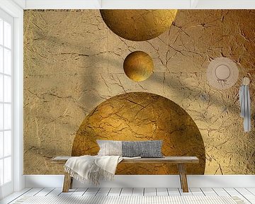 Round Shapes in Metal. 3 Contemporary.