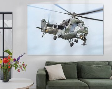 Hélicoptère de combat tchèque Mil Mi-24V Hind E. sur Jaap van den Berg