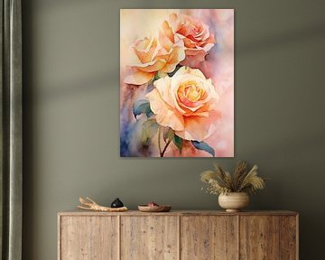 Roses by Wall Wonder