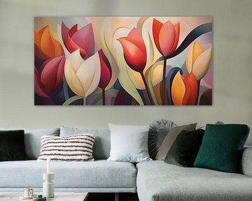 Tulpen abstract van Bert Nijholt
