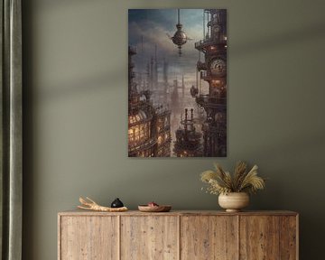 Steampunk-stad van PhotoArtistWinni