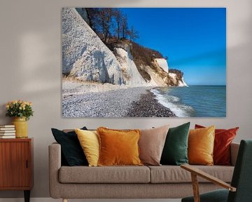 Krijtrotsen aan de kust van de Oostzee op het eiland Rügen van Rico Ködder