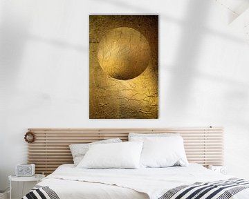 Round ball in gold. Minimalism. 7 by Alie Ekkelenkamp