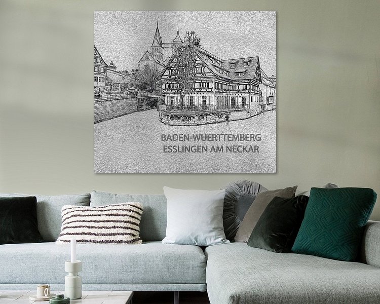Example of the artwork in a room