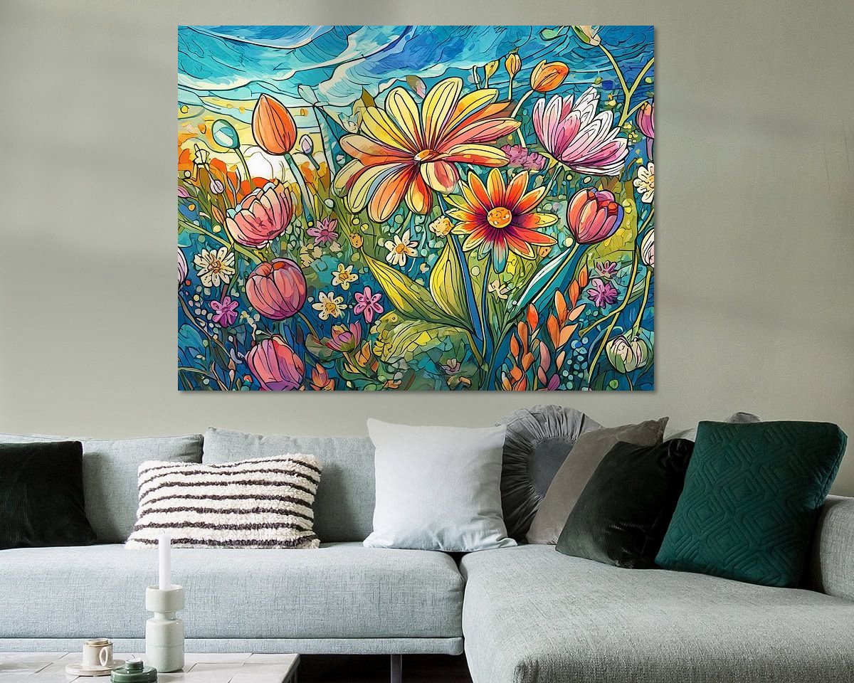 Example of the artwork in a room