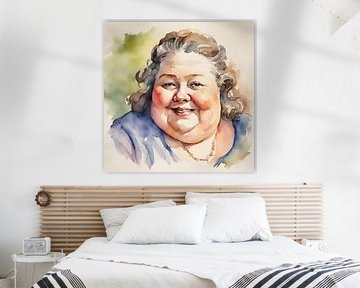 Oudere gezellige Dame