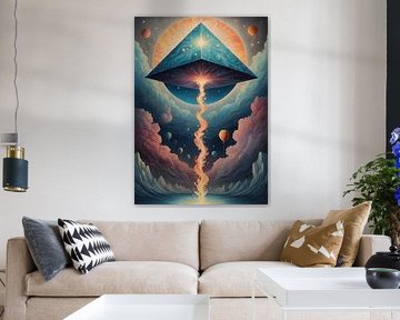 flying pyramid by Muhammad Yunus