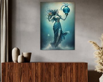 zodiac aquarius by Muhammad Yunus
