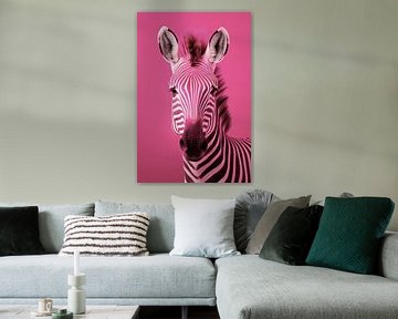 Zebra pink by Wall Wonder