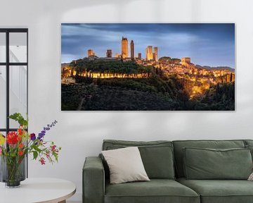 San Gimignano, stad van torens in Toscane van Voss Fine Art Fotografie