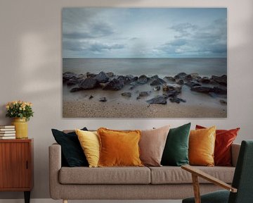 A wide view across the IJsselmeer near Urk by Ytje Veenstra