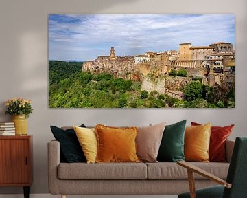 Panorama von Pitigliano, Toskana, Italien von Adelheid Smitt